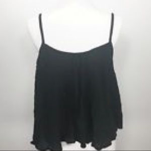 NWT Black flowy cami
